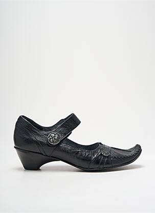 Pantofi cu toc țesătură satinată toc de 4 la 6 cm negru J.METAYER femeie