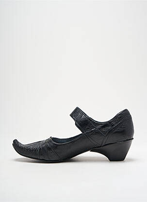 Pantofi cu toc țesătură satinată toc de 4 la 6 cm negru J.METAYER femeie