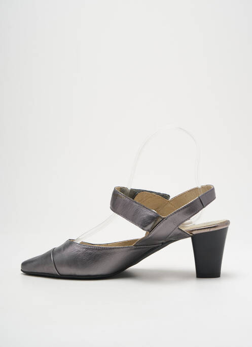 Sandale/Pantofi decupați argintiu J.METAYER femeie