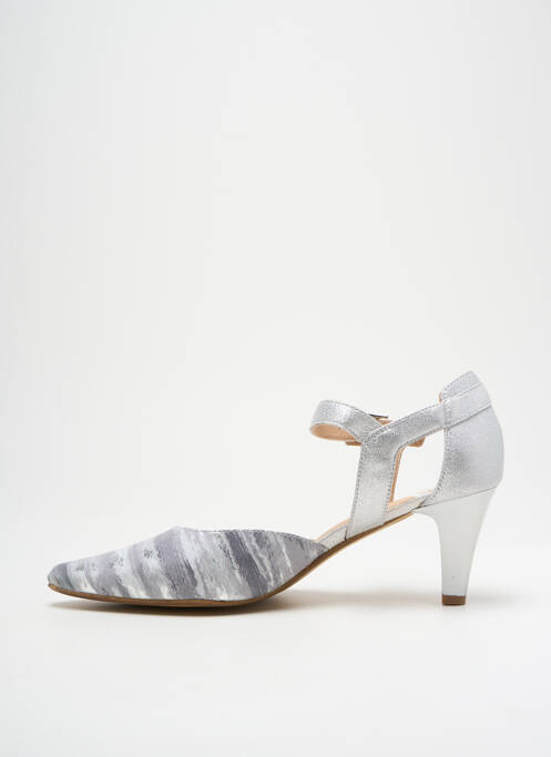 Pantofi cu toc argintiu SWEET femeie