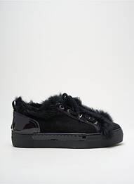 Adidași material neted toc de 4 la 6 cm negru ASYLUM femeie