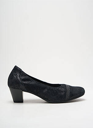 Pantofi cu toc nubuc toc de 4 la 6 cm negru GABOR femeie
