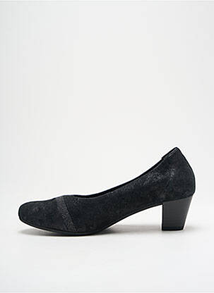 Pantofi cu toc nubuc toc de 4 la 6 cm negru GABOR femeie