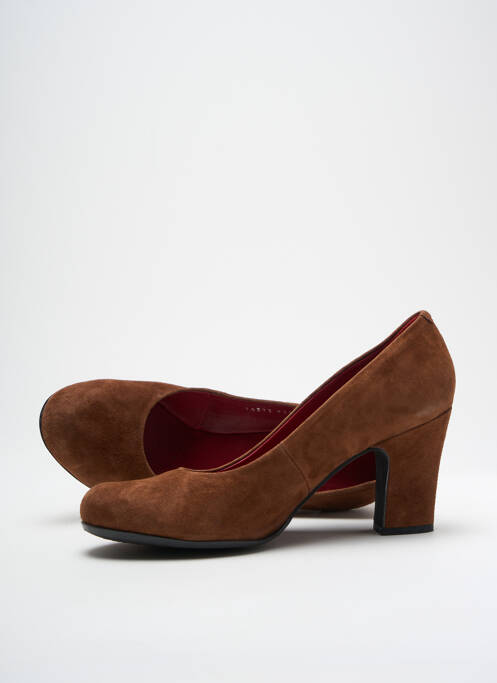Pantofi cu toc maro PONS QUINTANA femeie