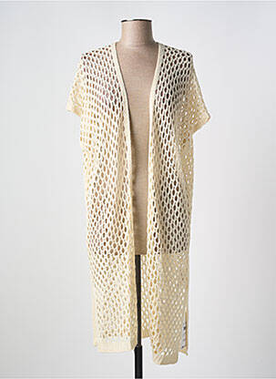 Vestă cu mâneci scurte bej CREAM femeie