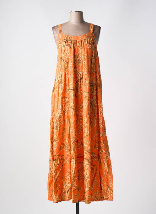 Rochie lungă portocaliu CREAM femeie