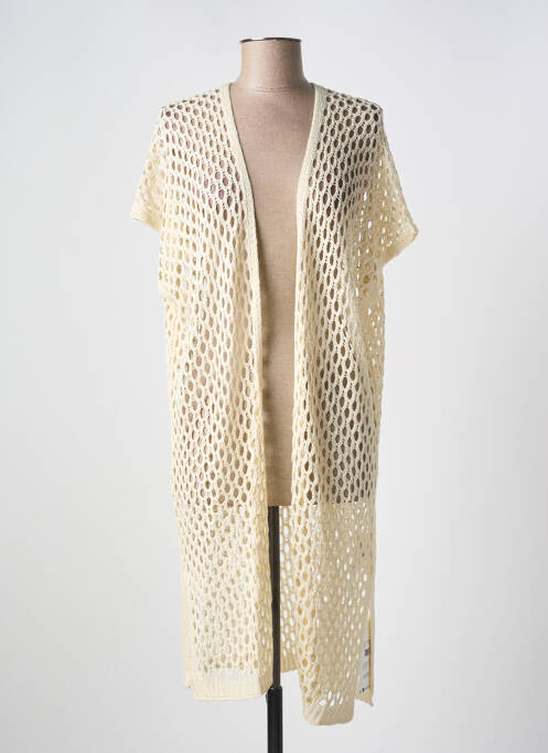 Vestă cu mâneci scurte bej CREAM femeie