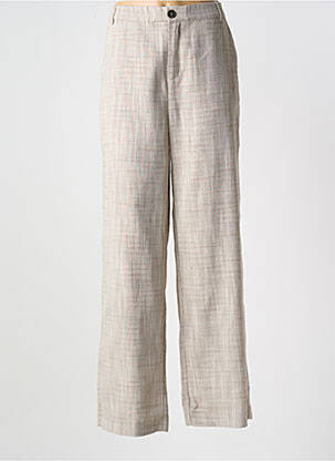 Pantalon larg bej CREAM femeie