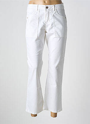 Pantalon 7/8 elasticitate mărime normală alb CREAM femeie