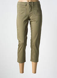 Pantalon trei sferturi elasticitate mărime normală verde CREAM femme