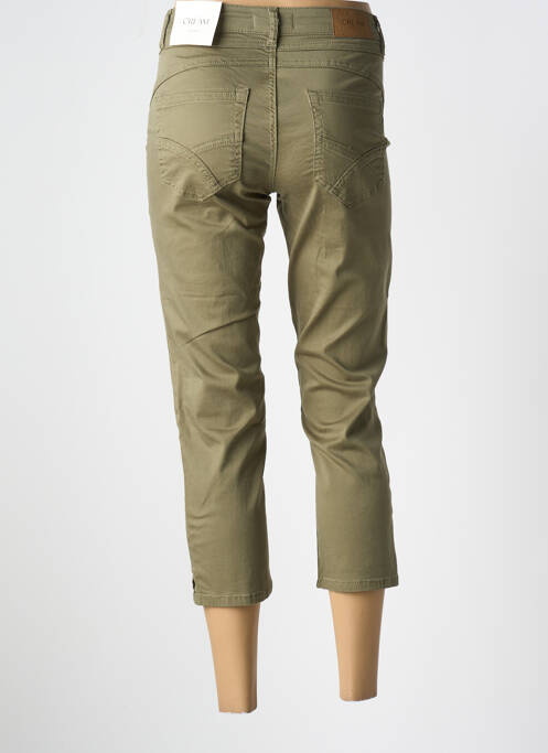 Pantalon trei sferturi verde CREAM femeie
