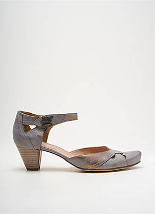 Pantofi cu toc gri SWEET femeie