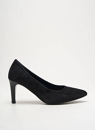 Pantofi cu toc nubuc toc de 4 la 6 cm negru GABOR femeie