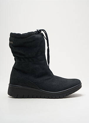 Botine/ghete vârf rotund toc de 4 la 6 cm negru ROMIKA femeie