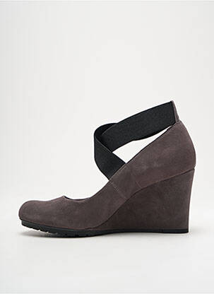 Pantofi cu toc nubuc toc de 7 la 9 cm gri CLARKS femeie