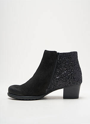 Botine/ghete cubanez toc de 4 la 6 cm negru REMONTE femeie