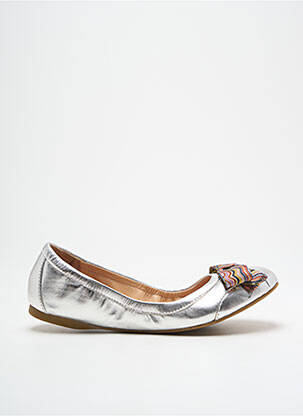 Balerine material neted toc plat până la 3 cm argintiu PAUL SMITH femeie