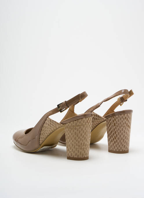 Pantofi cu toc maro INITIALE PARIS femeie