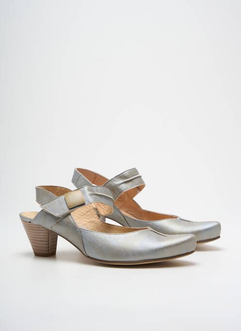 Sandale/Pantofi decupați argintiu SWEET femeie