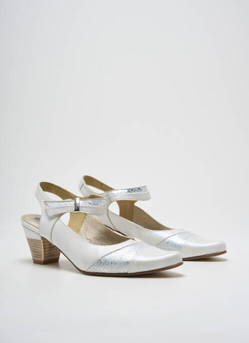 Sandale/Pantofi decupați argintiu J.METAYER femeie
