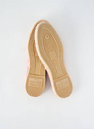 Espadrile vârf rotund toc plat până la 3 cm roz ARTISANAT FRANCAIS femme