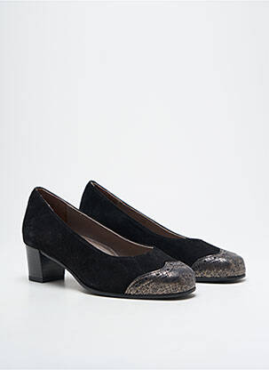 Pantofi cu toc nubuc toc de 4 la 6 cm negru JMG HOUCKE femeie
