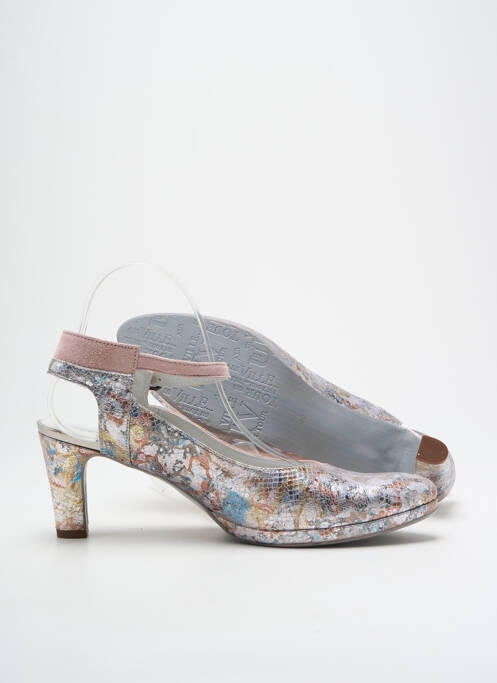 Pantofi cu toc roz UN TOUR EN VILLE femeie