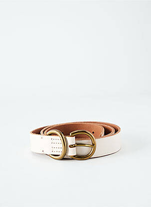 Curea efect material satinat bej RALPH LAUREN femeie