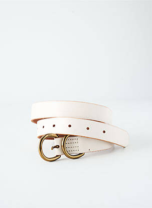 Curea efect material satinat bej RALPH LAUREN femeie