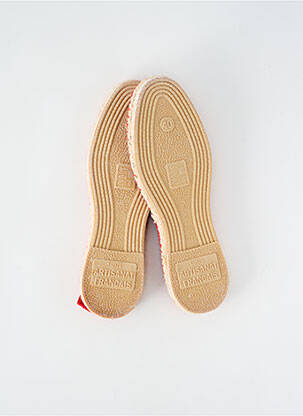 Espadrile vârf rotund vârf rotund roșu ARTISANAT FRANCAIS bărbat