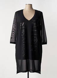 Rochie scurtă mâneci 3/4 mâneci 3/4 negru SPORTALM femme