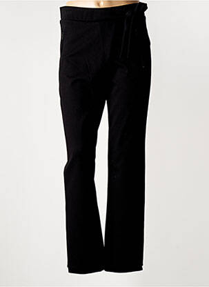 Pantalon slim talie elastică mărime normală negru BEATE HEYMANN femeie