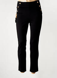 Pantalon 7/8 talie înaltă talie înaltă negru YSABEL MORA femeie