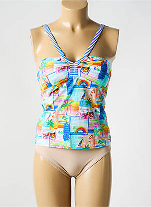 Tankini imprimeu tie and dye albastru BIKINI BAR femeie