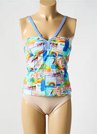 Tankini imprimeu tie and dye albastru BIKINI BAR femme