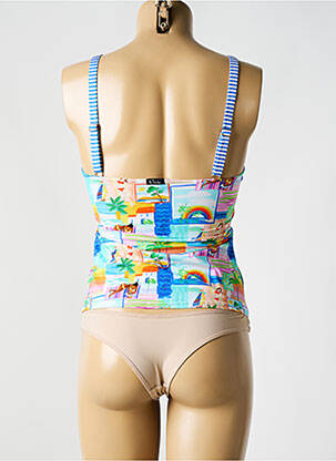 Tankini imprimeu tie and dye albastru BIKINI BAR femeie
