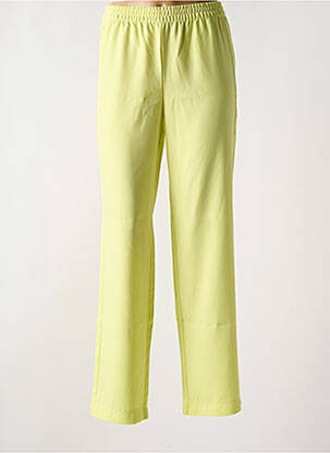 Pantalon drept talie elastică galben JJXX femeie