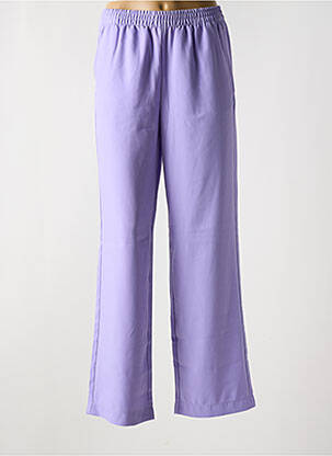 Pantalon drept talie elastică violet JJXX femeie