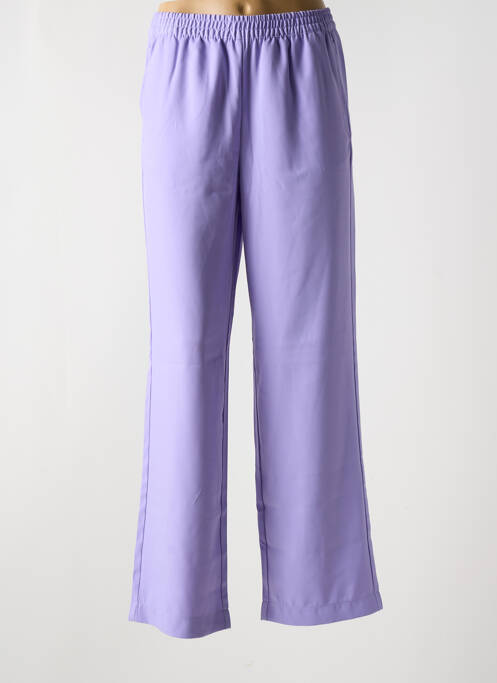 Pantalon drept violet JJXX femeie