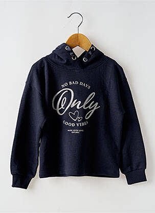 Hanorac cu glugă albastru ONLY fată