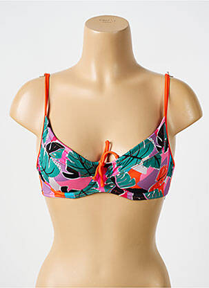 Sutien de costum de baie elasticitate sutien cupe întregi cu decolteu înalt portocalie BIKINI BAR femeie