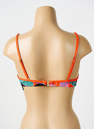 Sutien de costum de baie elasticitate sutien cupe întregi cu decolteu înalt portocalie BIKINI BAR femeie