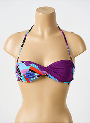 Sutien de costum de baie elasticitate top bentiță violet BIKINI BAR femeie