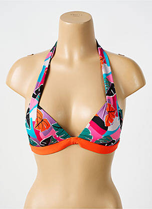 Sutien de costum de baie elasticitate top sutien push-up portocalie BIKINI BAR femeie