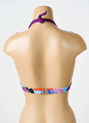 Sutien de costum de baie elasticitate top sutien push-up violet BIKINI BAR femeie