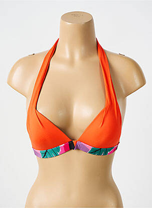 Sutien de costum de baie elasticitate top sutien push-up portocalie BIKINI BAR femeie