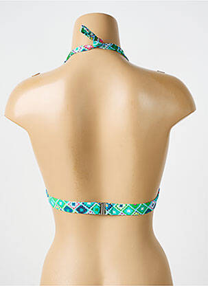 Sutien de costum de baie elasticitate top sutien push-up albastru BIKINI BAR femeie