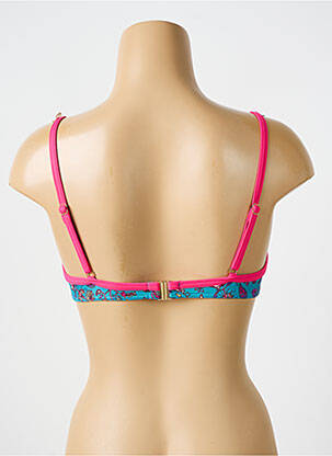 Sutien de costum de baie elasticitate sutien balconet cu decolteu înalt albastru BIKINI BAR femeie