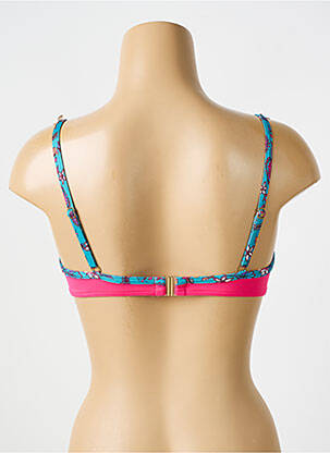 Sutien de costum de baie elasticitate sutien balconet cu decolteu înalt roz BIKINI BAR femeie
