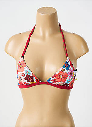 Sutien de costum de baie elasticitate top triunghiuri portocaliu BIKINI BAR femeie